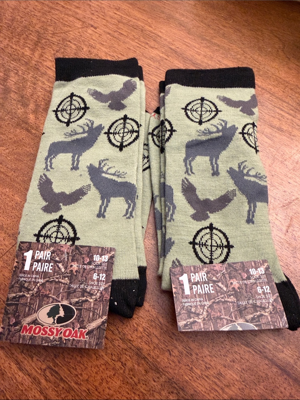 TWO!!! MOSSY OAK Hunting Crew Sock Bundle